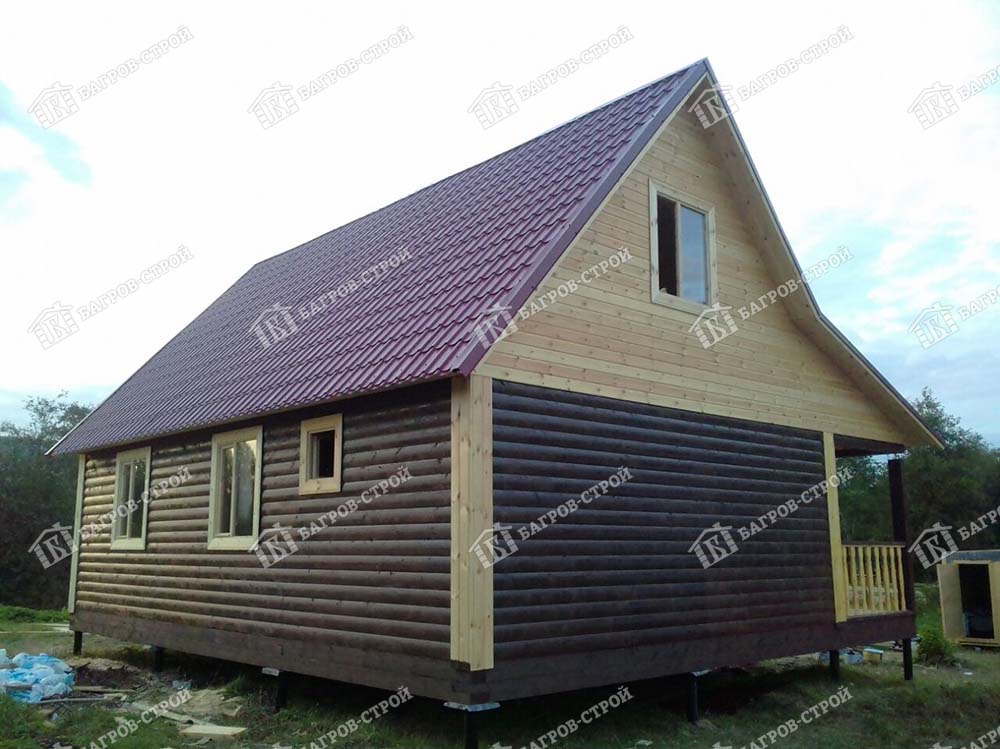 Дом из бруса 8х9 Игнат, Тверская область, Калининский р-он