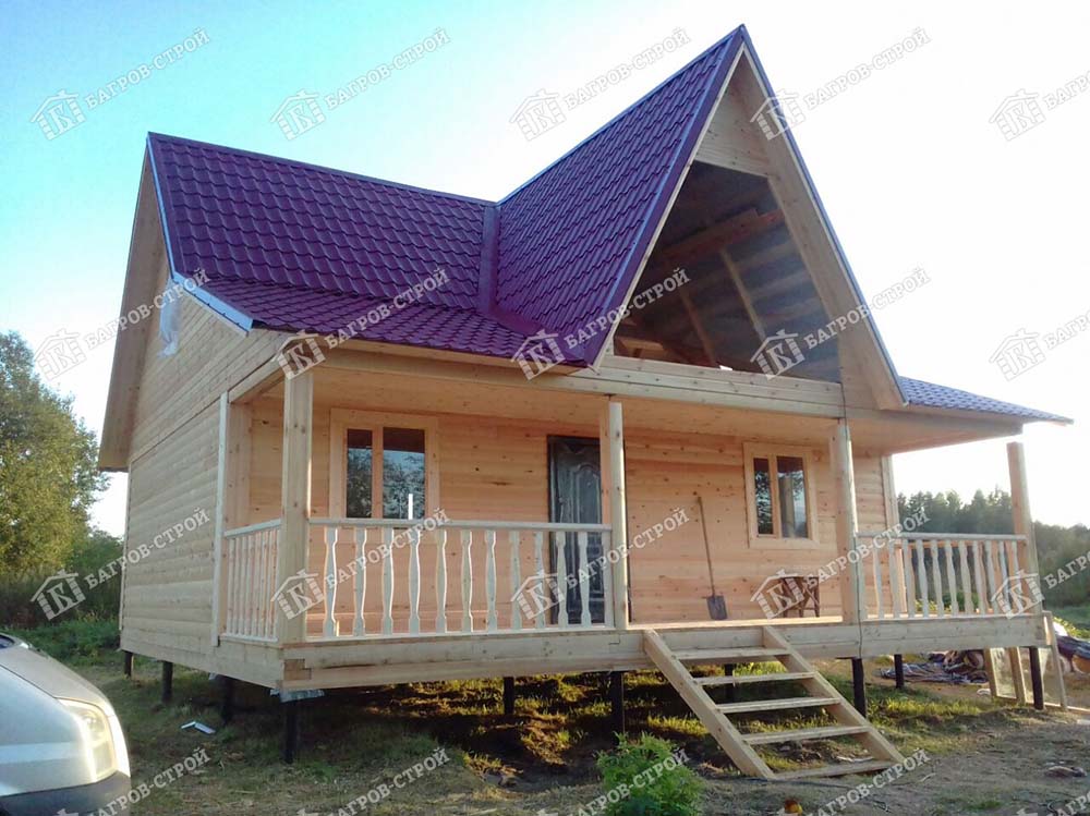 Дом из бруса 8х9 Игнат, Тверская область, Калининский р-он