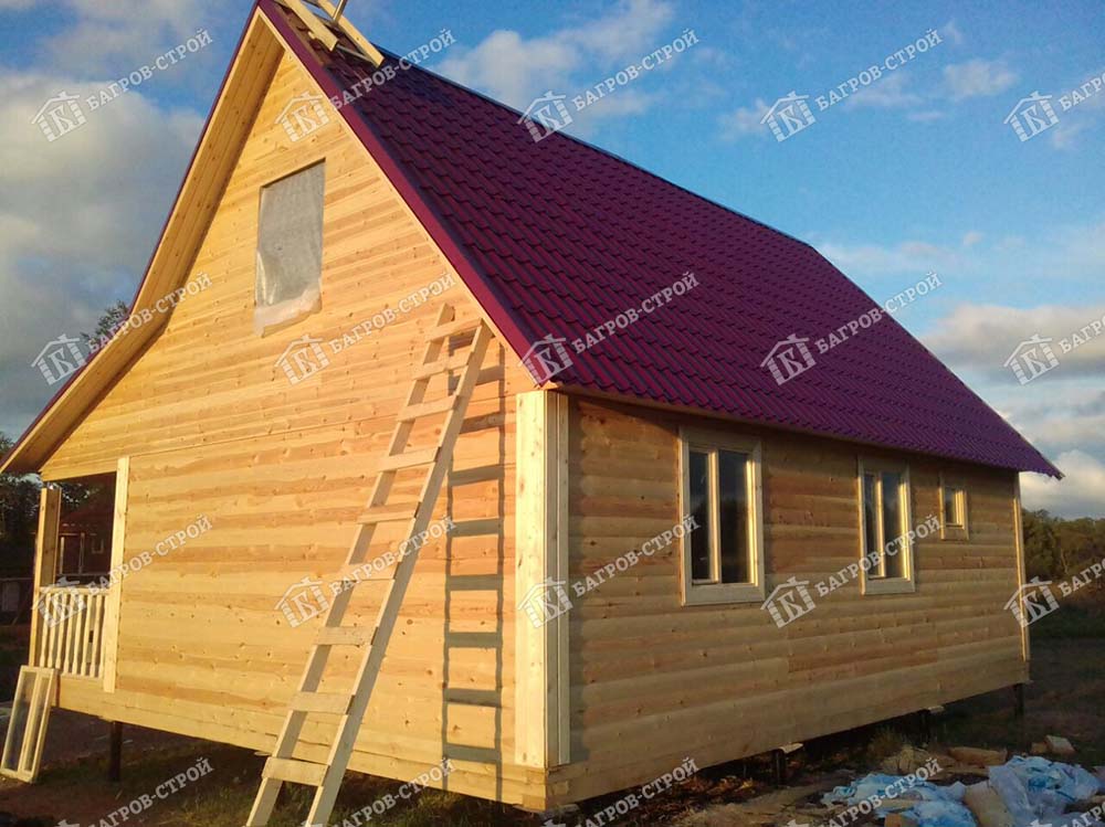 Дом из бруса 8х9 Игнат, Тверская область, Калининский р-он