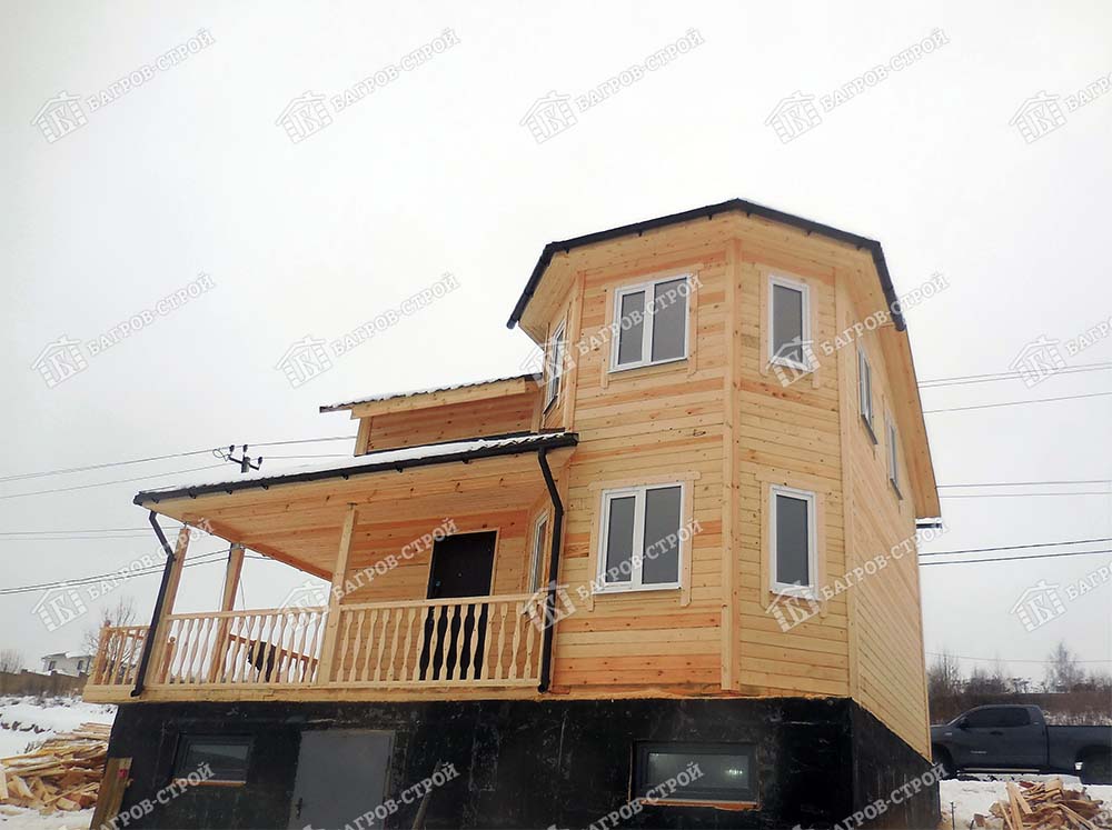 Дом из бруса 7х7 Арсений, Московская область, Солнечногорский район
