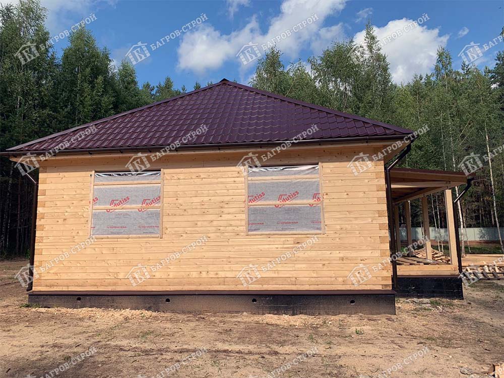 Дом из бруса 8х12 Родион, Псковская обл., Гдовский р-н, с. Ямм