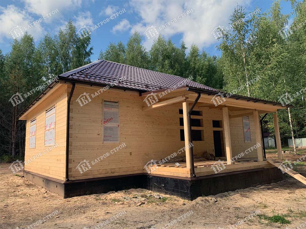 Дом из бруса 8х12 Родион, Псковская обл., Гдовский р-н, с. Ямм