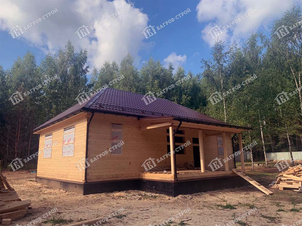 Дом из бруса 8х12 Родион, Псковская обл., Гдовский р-н, с. Ямм