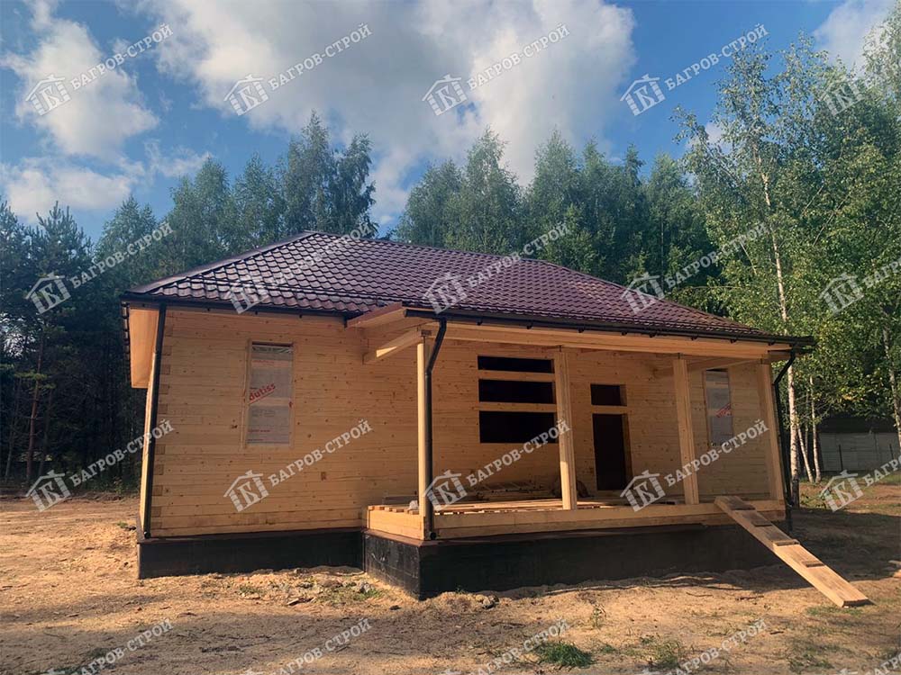 Дом из бруса 8х12 Родион, Псковская обл., Гдовский р-н, с. Ямм
