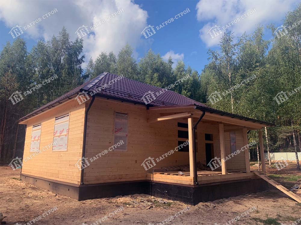 Дом из бруса 8х12 Родион, Псковская обл., Гдовский р-н, с. Ямм