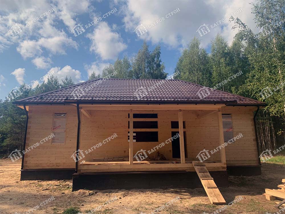 Дом из бруса 8х12 Родион, Псковская обл., Гдовский р-н, с. Ямм