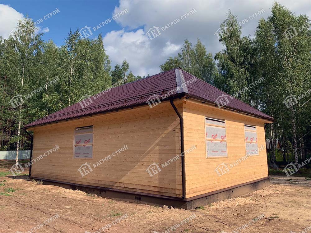 Дом из бруса 8х12 Родион, Псковская обл., Гдовский р-н, с. Ямм