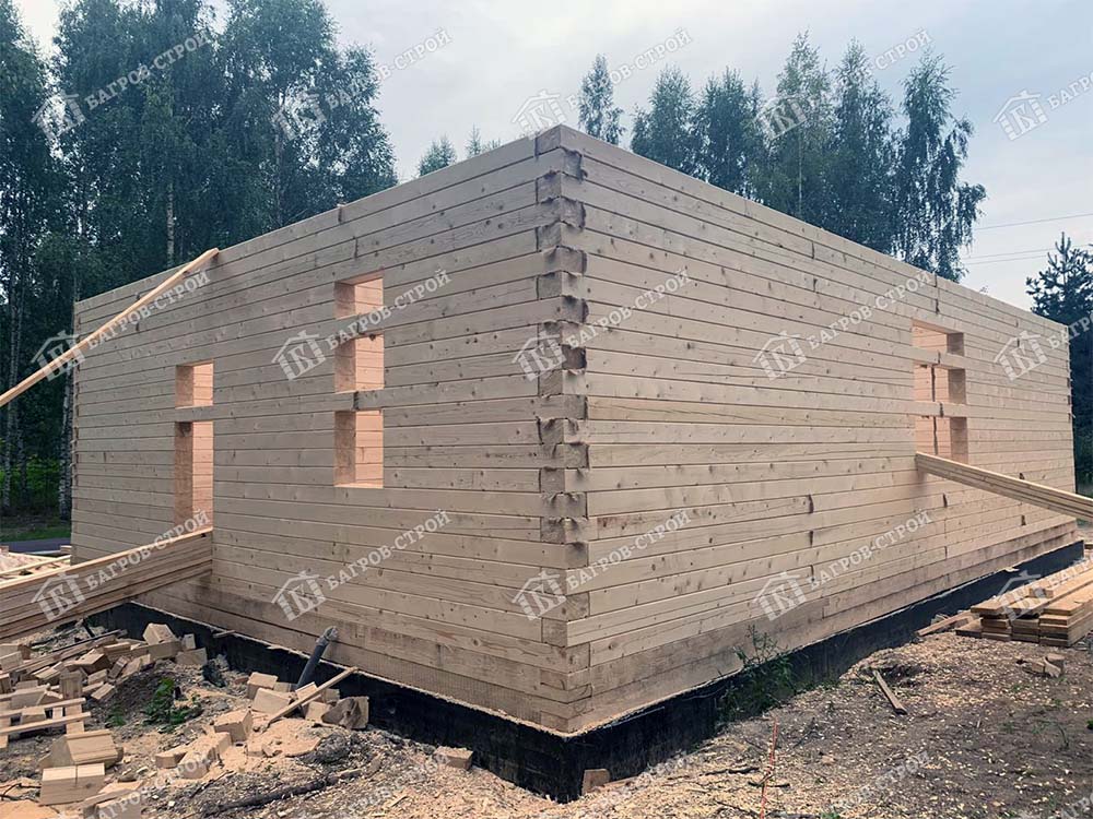 Дом из бруса 8х12 Родион, Псковская обл., Гдовский р-н, с. Ямм