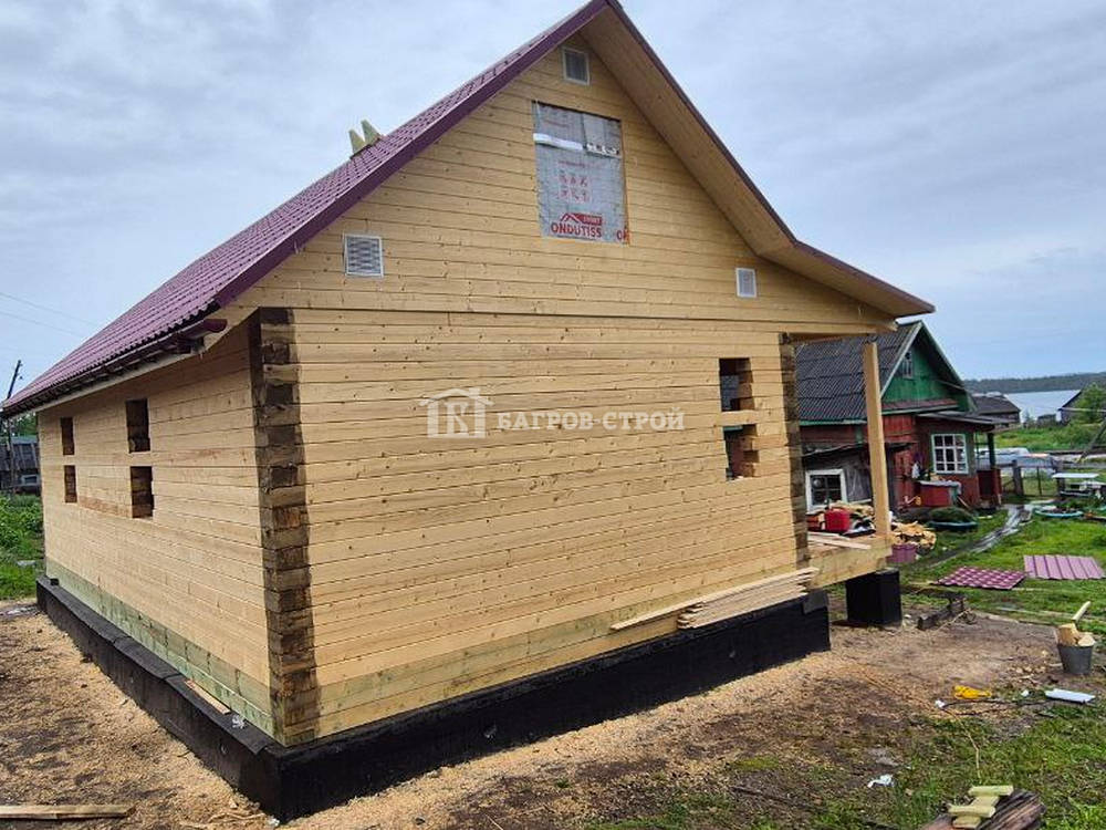 Дом из бруса 6х11 Варлаам, Республика Карелия. Лоухский район