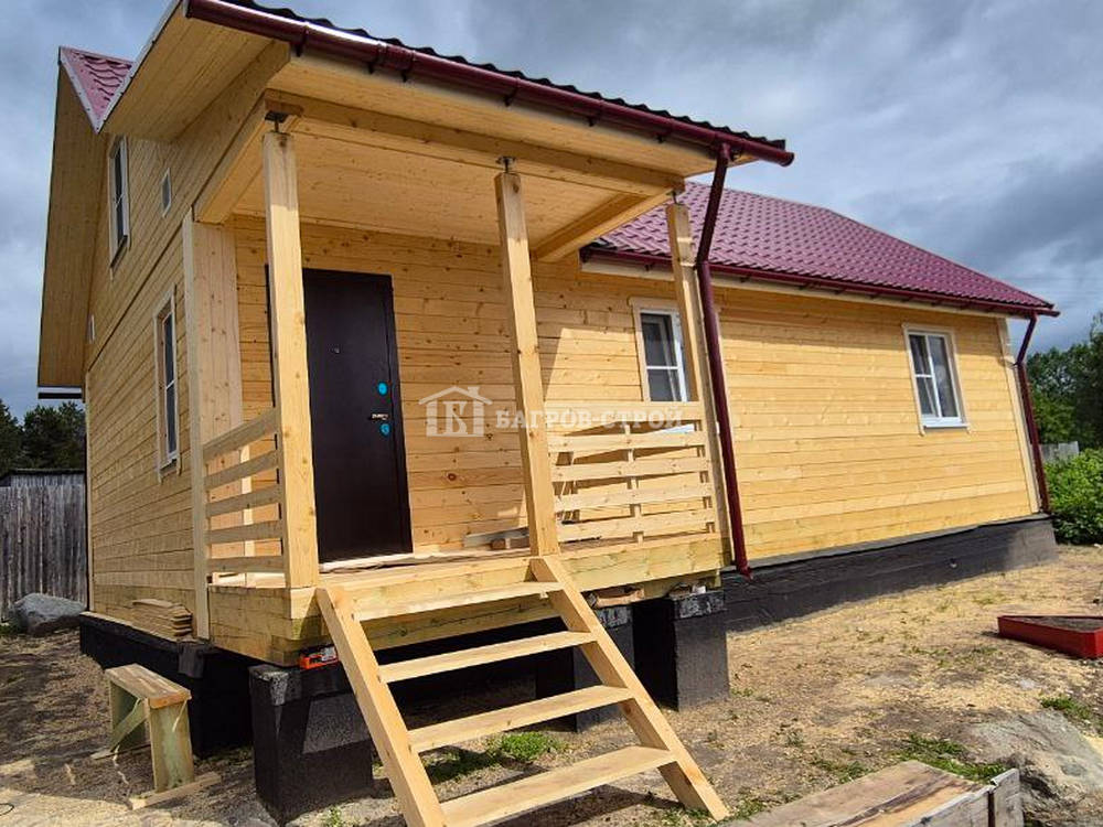 Дом из бруса 6х11 Варлаам, Республика Карелия. Лоухский район