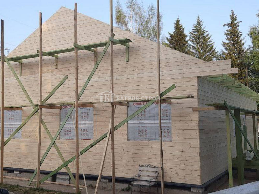 Каркасный дом 10х12.5 с террасой 2.5х5м, Московская обл., Истринский район.