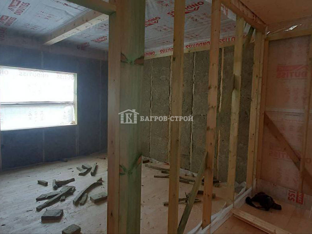 Каркасный дом 10х12.5 с террасой 2.5х5м, Московская обл., Истринский район.