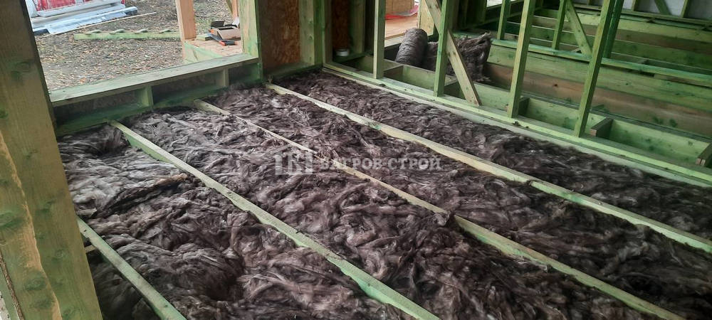 Каркасный дом 6х8 с террасой 2х6м и 1х3м, Тверская обл., Кимрский р-н.