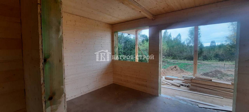 Каркасный дом 6х8 с террасой 2х6м и 1х3м, Тверская обл., Кимрский р-н.