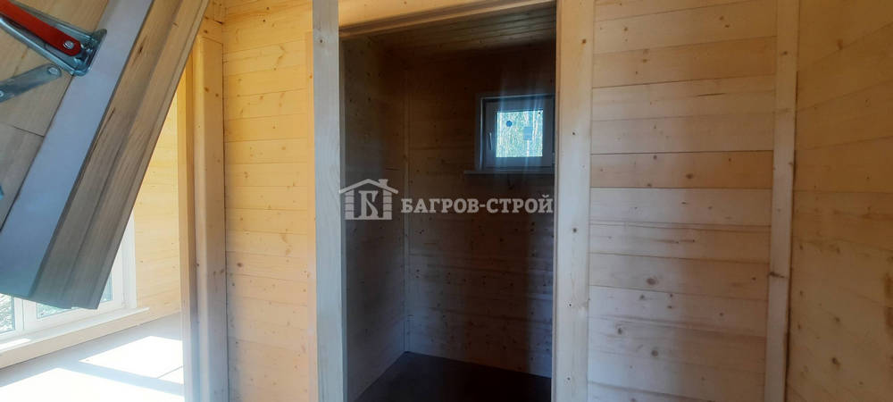 Каркасный дом 6х8 с террасой 2х6м и 1х3м, Тверская обл., Кимрский р-н.