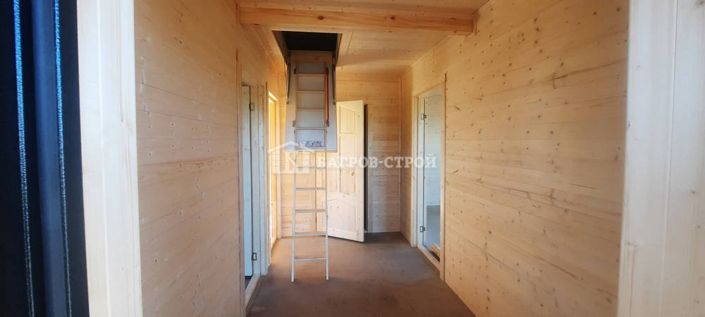 Каркасный дом 6х8 с террасой 2х6м и 1х3м, Тверская обл., Кимрский р-н.