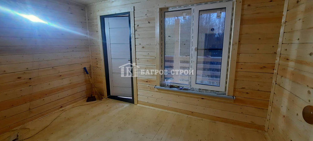 Баня брусовая 4х4.5 м. с террасой 1.5х4.0м, Тверская обл., Кимрский р-н.