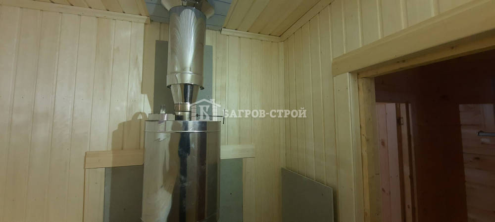 Баня брусовая 4х4.5 м. с террасой 1.5х4.0м, Тверская обл., Кимрский р-н.
