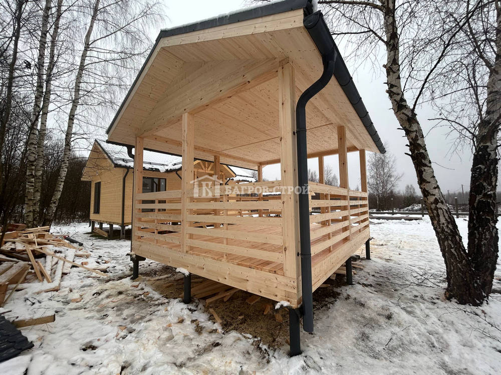 Каркасная беседка 4х5, Тверская обл., Кимрский р-н.