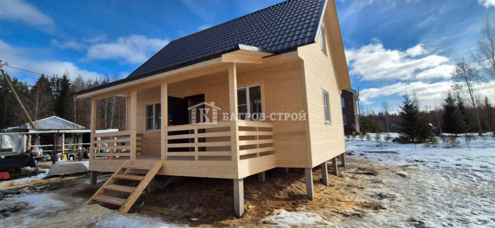 Каркасный дом 6х8 с террасой 2х6м, Ленинградская обл., Выборгский р-н.