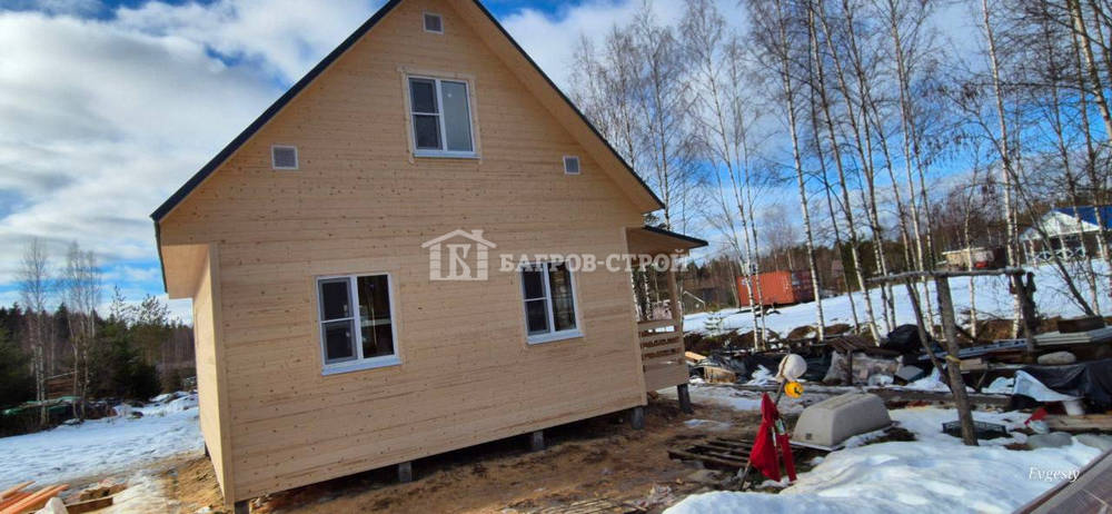 Каркасный дом 6х8 с террасой 2х6м, Ленинградская обл., Выборгский р-н.